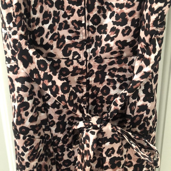 Silk leopard print cocktail dress - Picture 4 of 5